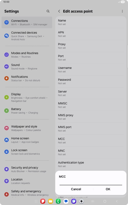 Key in 505 and press OK.