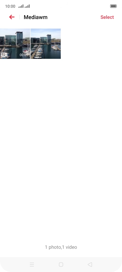 Press and hold any picture or video clip.