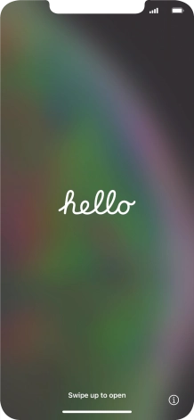 Slide your finger upwards starting from the bottom of the screen.