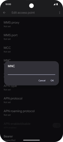 Key in 03 and press OK.