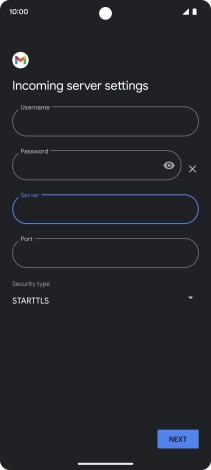 Press the field below 