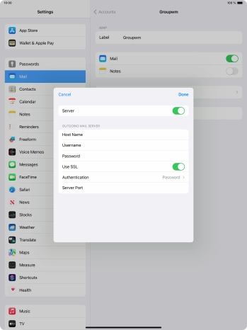 Press Authentication.