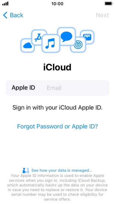 Press the field next to 