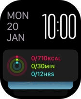 Press and hold anywhere on the screen.