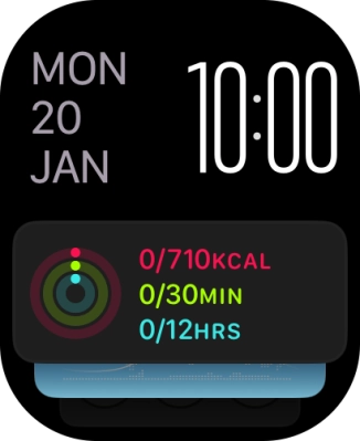 Press and hold anywhere on the screen.