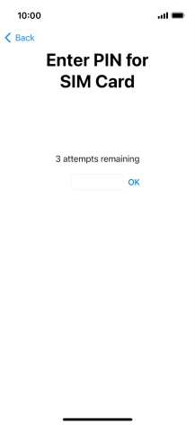 If your SIM is locked, key in your PIN and press OK.