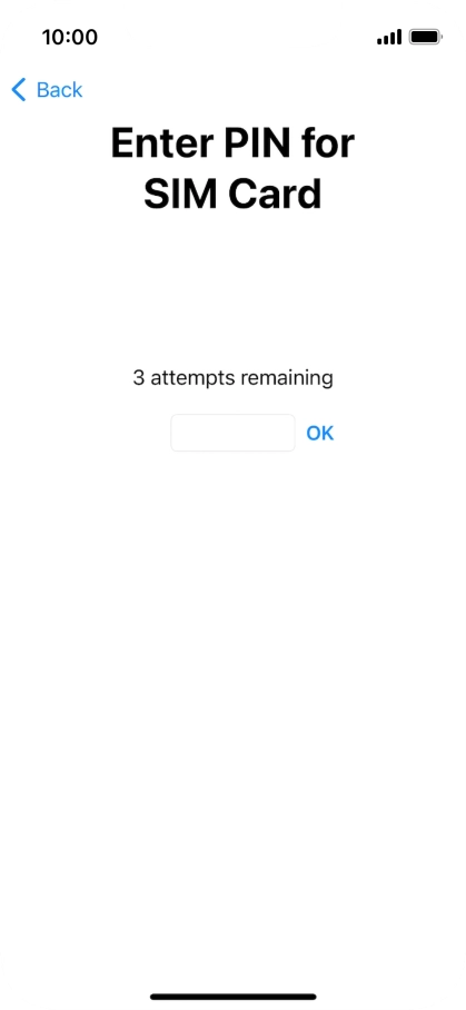 If your SIM is locked, key in your PIN and press OK.
