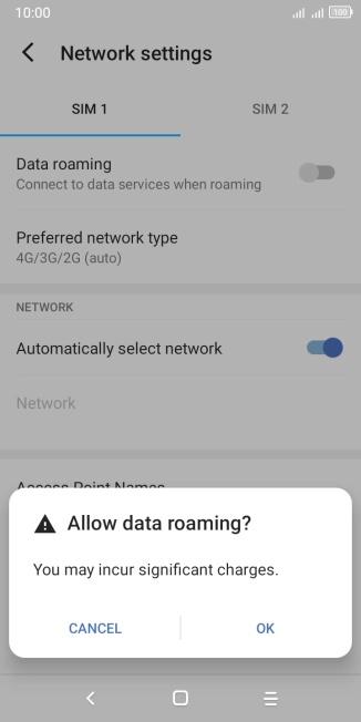 If you turn on the function, press OK.