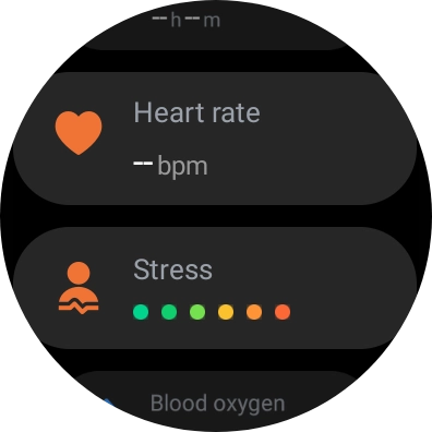 Press Heart rate.