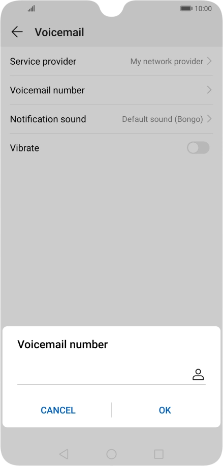 Key in +61414121121 and press OK.