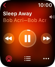 Turn the Digital Crown to select the required volume.