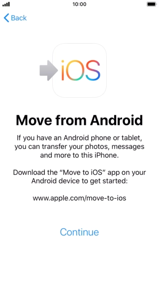 To transfer content to your phone, you need to install the app 