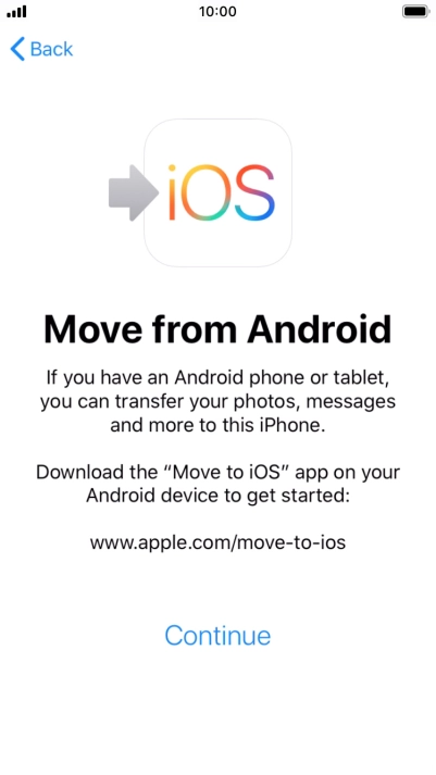 To transfer content to your phone, you need to install the app 