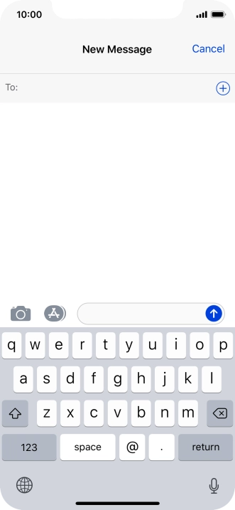 Press To and key in the first letters of the recipient's name.