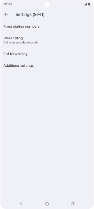 Press Additional settings.
