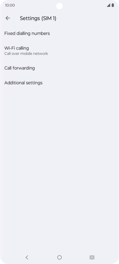 Press Additional settings.