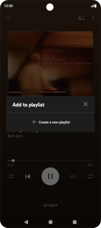 Press Create a new playlist.