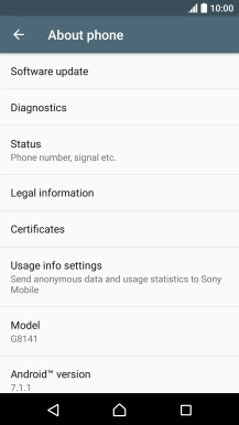 Press Software update. If a new software version is available, it's displayed. 
Follow the instructions on the screen to update the phone software.