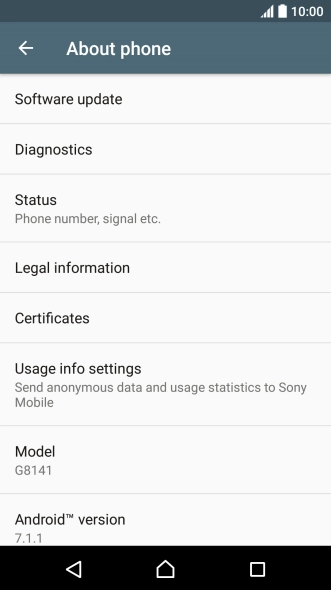 Press Software update. If a new software version is available, it's displayed. 
Follow the instructions on the screen to update the phone software.