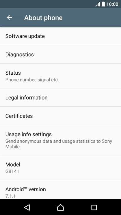 Press Software update. If a new software version is available, it's displayed. 
Follow the instructions on the screen to update the phone software.