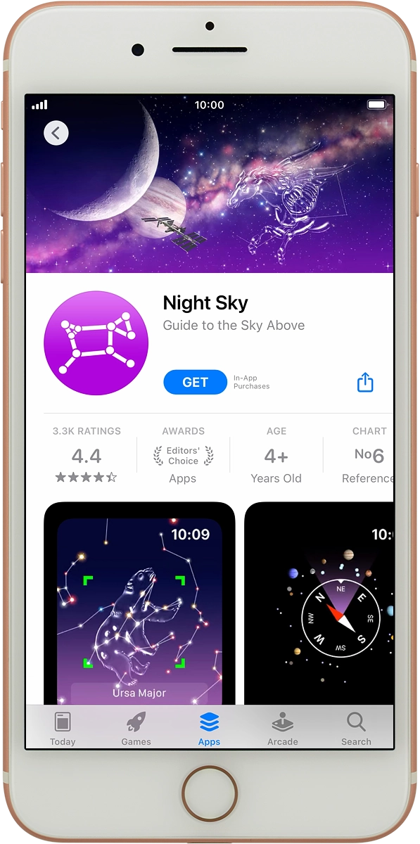 On your phone: Press GET and follow the instructions on the screen to install the app.