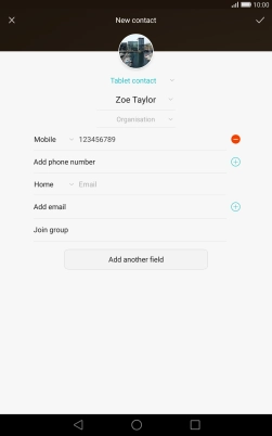 Press the drop down list next to the phone number.