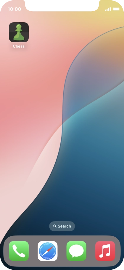 Press and hold the required app.