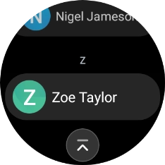 Press the required contact.