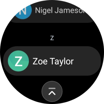 Press the required contact.