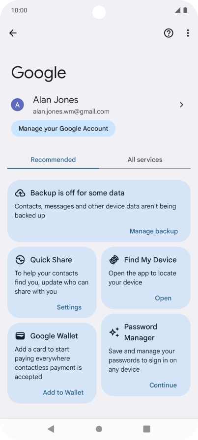 Press Find My Device.