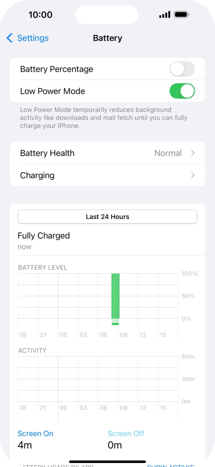 Slide your finger upwards starting from the bottom of the screen to return to the home screen.