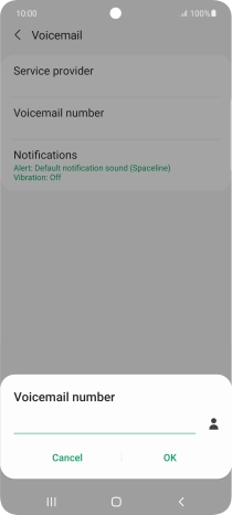 Key in +61414121121 and press OK.