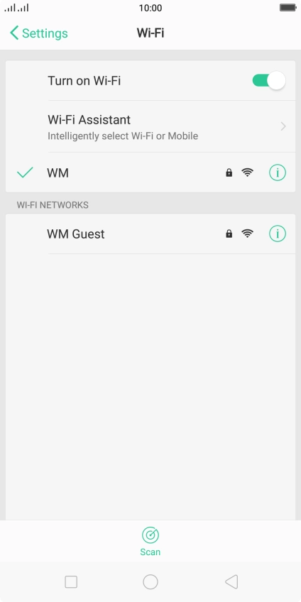 Press Wi-Fi Assistant.