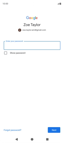 Press the field below 