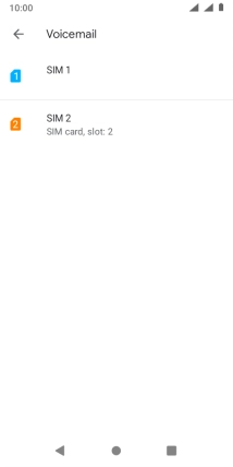 Press the name of the SIM.