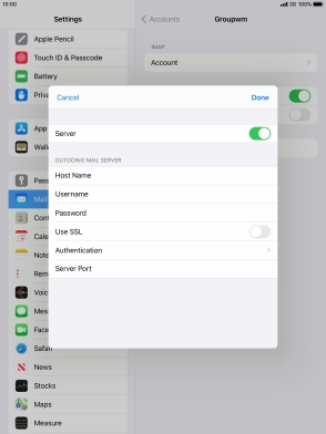 Press Authentication.