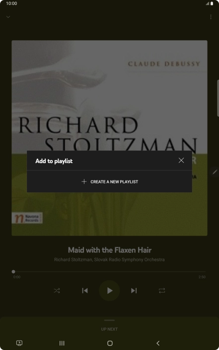 Press CREATE A NEW PLAYLIST.