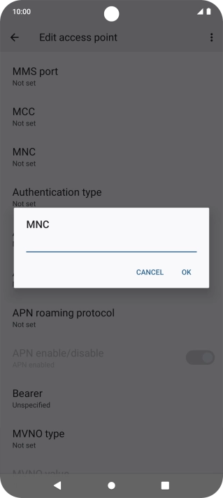 Key in 03 and press OK.
