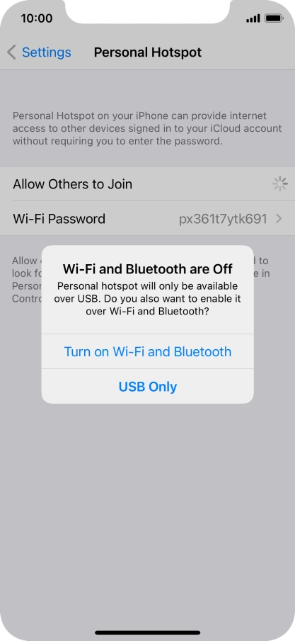 If Wi-Fi is turned off, press Turn on Wi-Fi and Bluetooth.