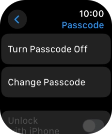 Press Turn Passcode Off and key in the current lock code.