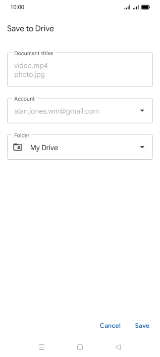 Press the field below 