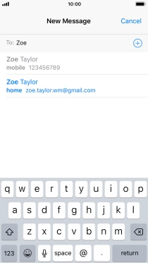 Press the required contact.