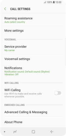 Press More settings.