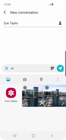 Press the picture icon.
