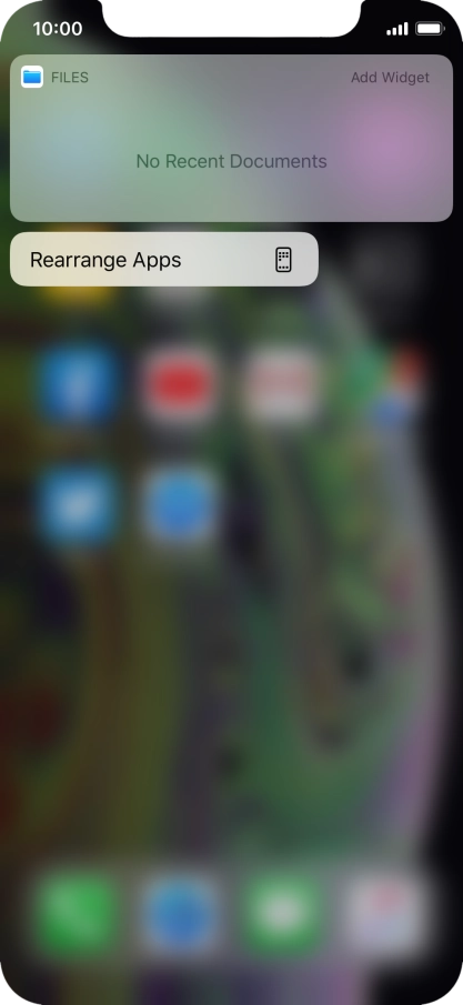 Press Rearrange Apps.