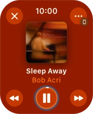 Turn the Digital Crown to select the required volume.