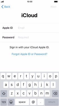 Press the field next to 