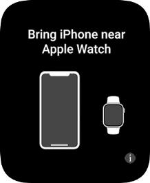Place your Apple Watch next to your phone.