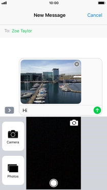 Press the send icon.