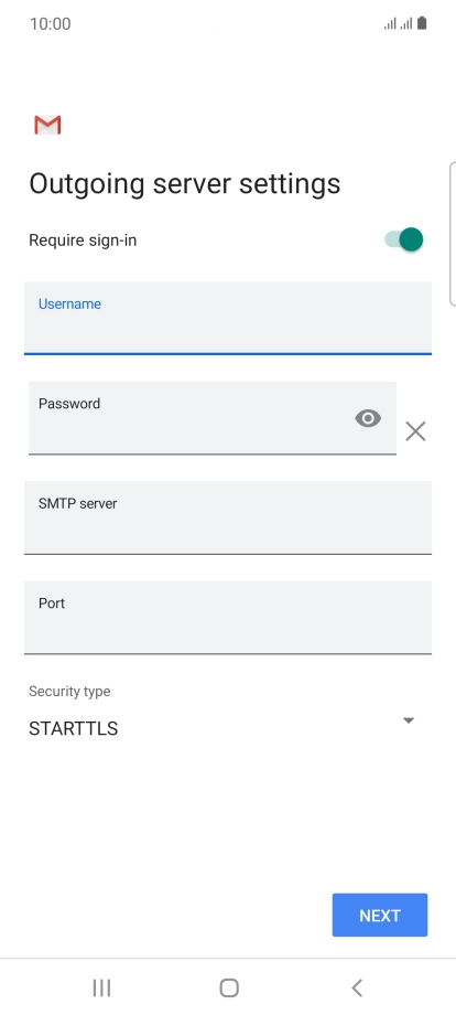 Press the field below 